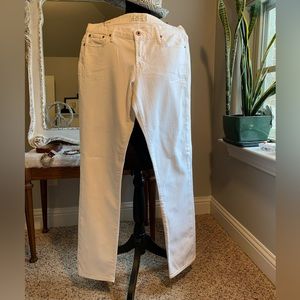 Lucky Brand Sweet’n Straight Leg High Rise White Jeans Size 8 /29 Regular